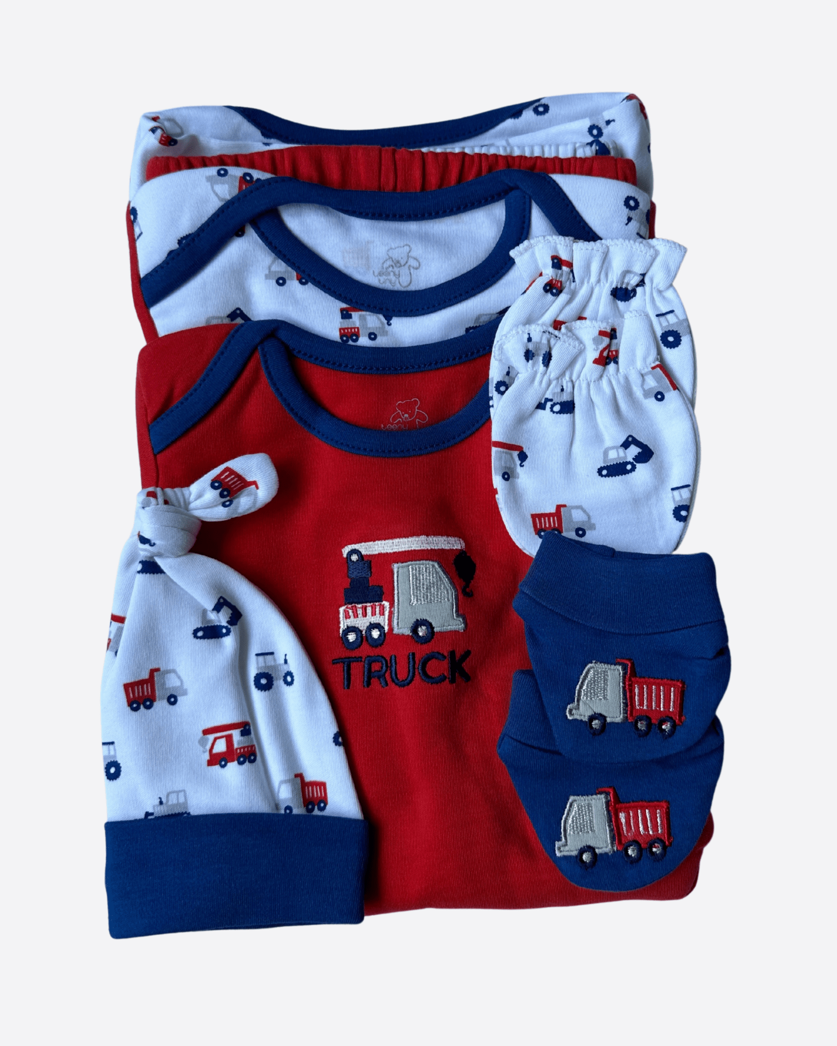 Baby toddlerOutfits 8 - Piece Baby Clothing Set – Themed Outfits for Newborn Boys (0–6 Months)(Multiple Designs) - Tynee Tots