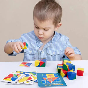 Wooden 3D Puzzle Pixy Cubes Block Game - MyLittleTales