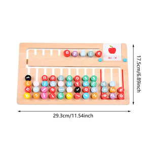 Wooden Montessori Spelling Game Learning Puzzle Travel Toys - MyLittleTales