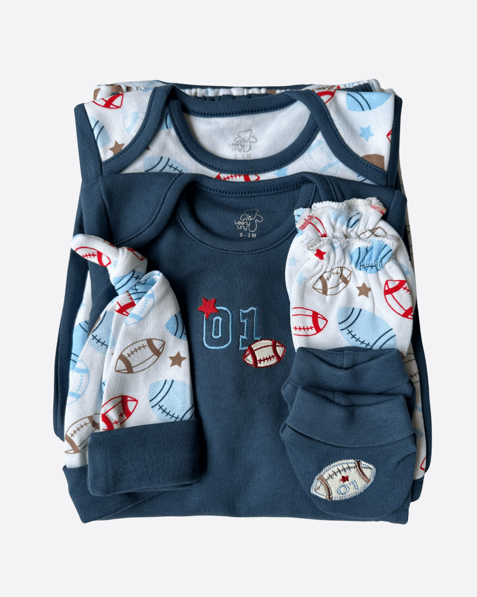 Baby toddlerOutfits 8 - Piece Baby Clothing Set – Themed Outfits for Newborn Boys (0–6 Months)(Multiple Designs) - Tynee Tots