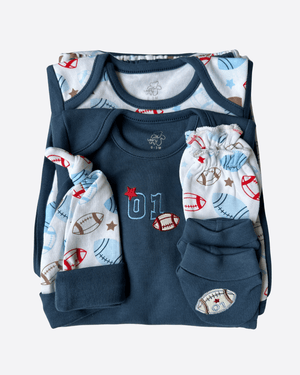 Baby toddlerOutfits 8 - Piece Baby Clothing Set – Themed Outfits for Newborn Boys (0–6 Months)(Multiple Designs) - Tynee Tots
