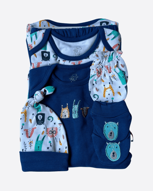 Baby toddlerOutfits 8 - Piece Baby Clothing Set – Themed Outfits for Newborn Boys (0–6 Months)(Multiple Designs) - Tynee Tots