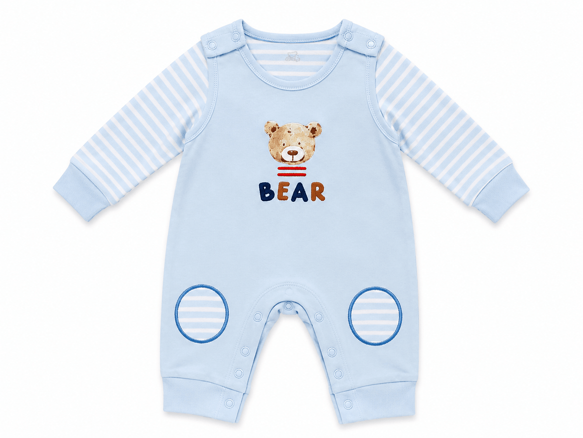 Bear Hug 2-Piece Jumpsuit Set - Tynee Tots