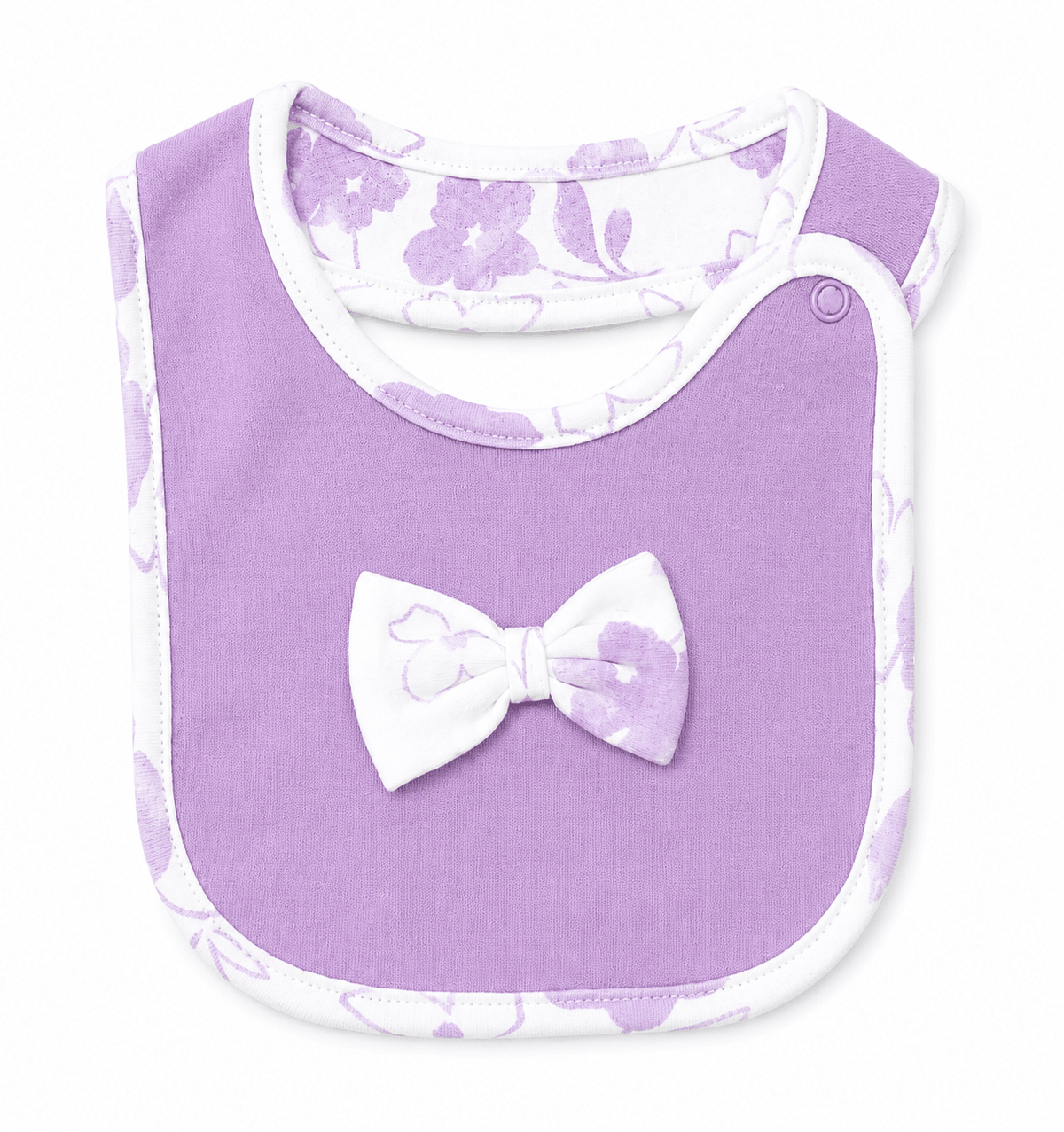 BOW ACCENT BABY DROOL BIB - Tynee Tots