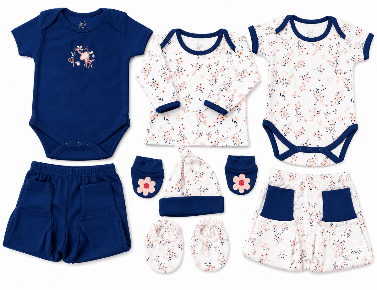 Little Blossom Baby Gift 8pc Set - Tynee Tots