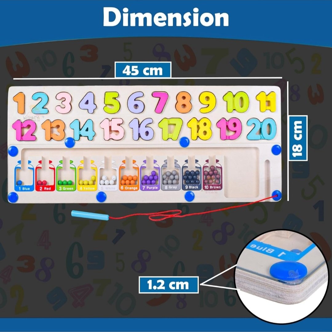 Multifunctional Numeric Letter Math Board, Addition and Subtraction Learning Toy, Mathematical Game for Kids