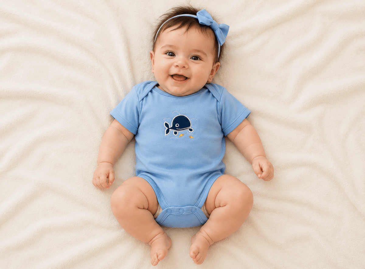Whimsical ocean-themed baby accessories 8 pc set 🐋 - Tynee Tots