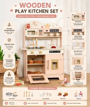 Wooden Kitchen Toy - MyLittleTales