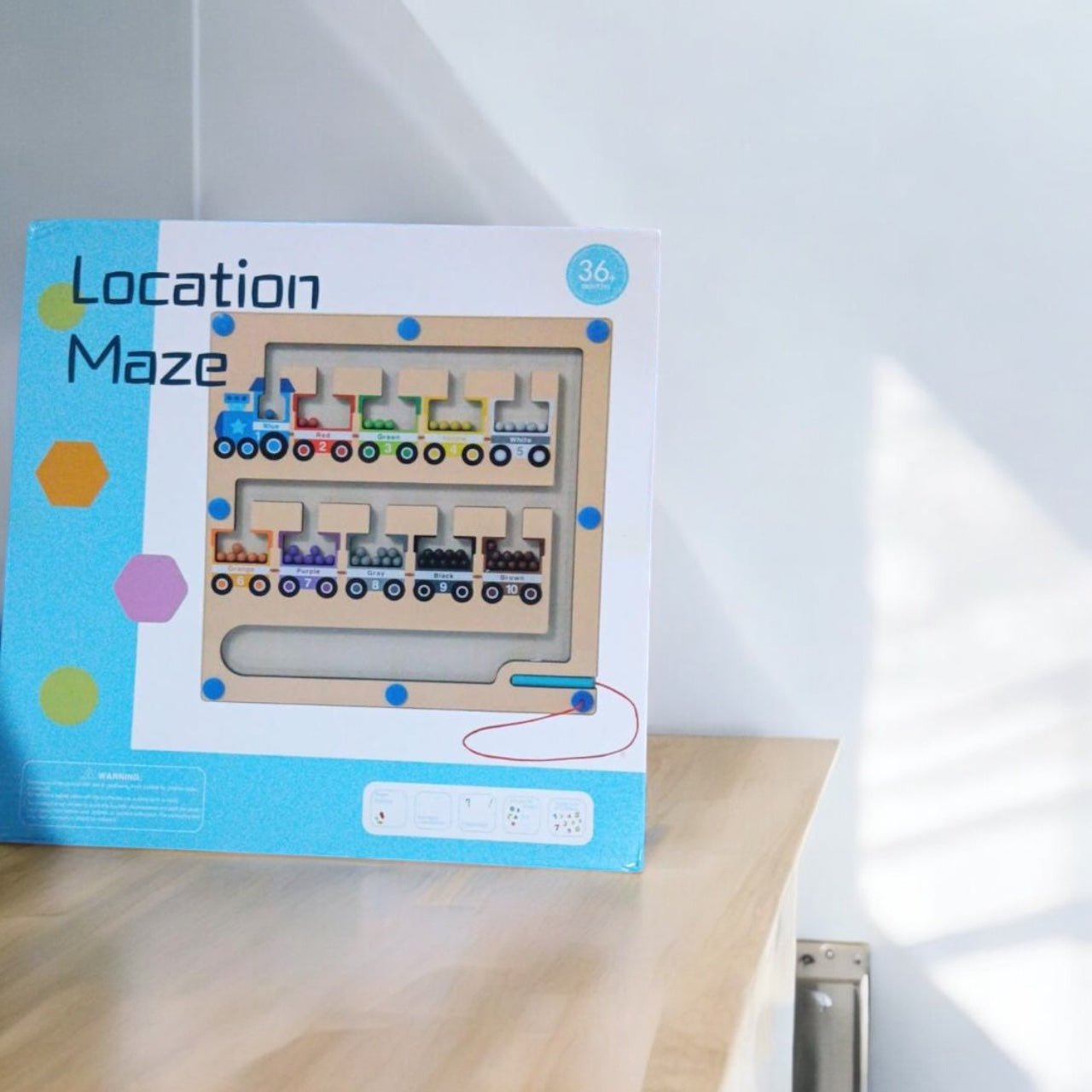 Wooden Maze Board Magnetic Location Maze - MyLittleTales