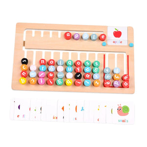 Wooden Montessori Spelling Game Learning Puzzle Travel Toys - MyLittleTales